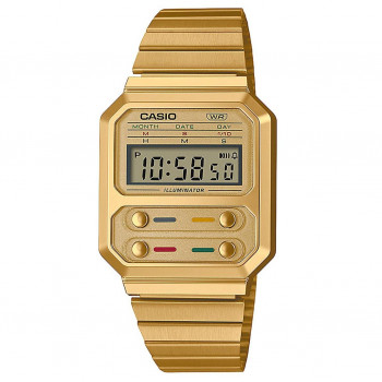 Casio® Digital 'Vintage' Men's Watch A100WEG-9AEF #1