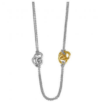 Esprit Esprit 'Liasion' Women's Sterling Silver Necklace - Silver/Gold ESNL91898C750 #1