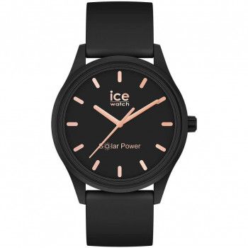 Ice Watch® Analogue 'ICE SOLAR POWER - BLACK ROSE-GOLD' Women's Watch (Small) 018476 #1