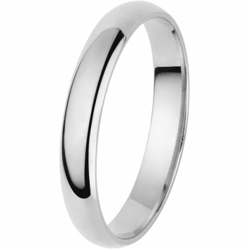 Orphelia® Unisex's Whitegold 9C Wedding ring - Silver OR111/30/NY/54