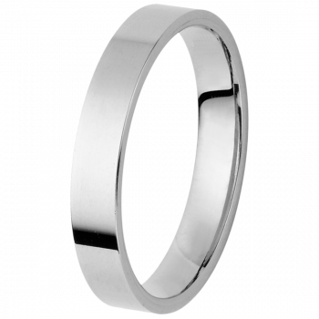 Orphelia® Unisex's Whitegold 9C Wedding ring - Silver OR125/40/NY/54