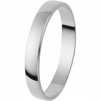 Orphelia® Unisex's Whitegold 9C Wedding ring - Silver OR130/20/NY/52