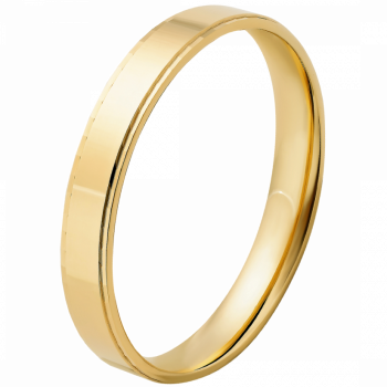 Orphelia® Unisex's Yellow gold 9C Wedding ring - Gold OR9579/35/NJ/62