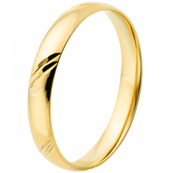Orphelia® Unisex's Yellow gold 9C Wedding ring - Gold OR9671/35/NJ/54