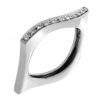 Orphelia® Women's White-Gold 18K Ring RD-3228 #1