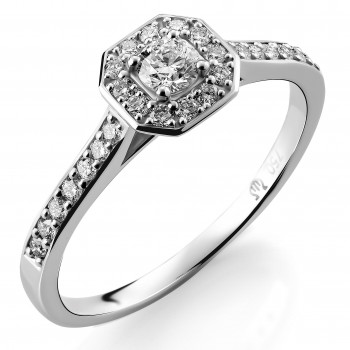 Orphelia® Women's White-Gold 18K Ring RD-3915 #1