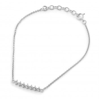 Orphelia Orphelia 'Shine' Women's Sterling Silver Bracelet - Silver ZA-7546 #1