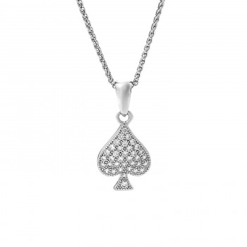Sterling Silver Chain with Pendant ZH-7346 #1
