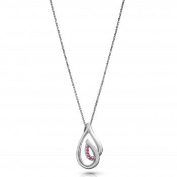 Orphelia® 'DAZZLE' Women's Sterling Silver Chain with Pendant - Silver ZH-7518/R #1