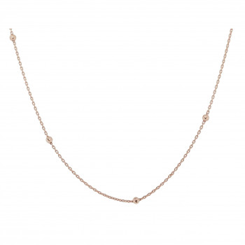 Orphelia® Women's Sterling Silver Chain without Pendant - Rose ZK-7200/RG #1