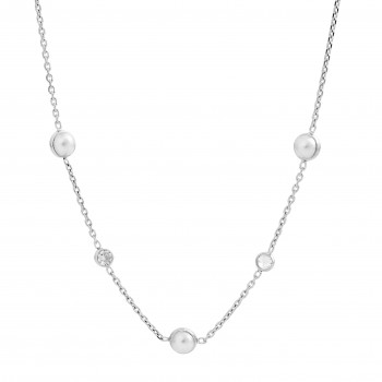 Orphelia® 'EMILIA' Women's Sterling Silver Necklace - Silver ZK-7380 #1
