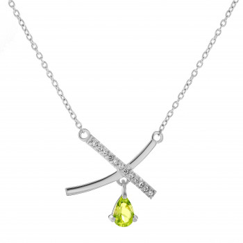 'Charlotte' Women's Sterling Silver Necklace - Silver ZK-7580/P