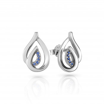 Orphelia® 'Dazzle' Women's Sterling Silver Stud Earrings - Silver ZO-7518/B #1