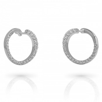 Orphelia Orphelia 'Glamour' Women's Sterling Silver Drop Earrings - Silver ZO-7549 #1