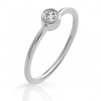 'Classic' Women's Sterling Silver Ring - Silver ZR-7526