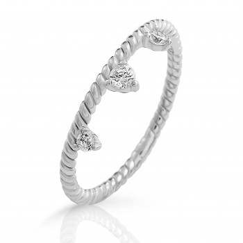 Orphelia® 'Crown' Women's Sterling Silver Ring - Silver ZR-7529