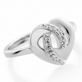 Orphelia® 'Amore' Women's Sterling Silver Ring - Silver ZR-7577