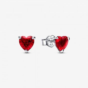 Pandora® Pandora Timeless 'Elevated Heart' Women's Sterling Silver Stud Earrings - Silver 292549C01