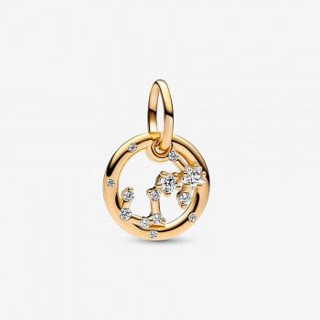 Pandora® Pandora Moments 'Zodiac Sign' Women's Gold Plated Metal Charm - Gold 762710C01