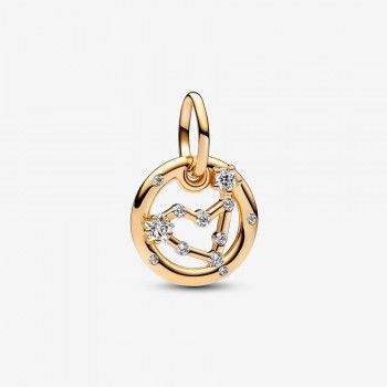 Pandora® Pandora Moments 'Zodiac Sign' Women's Gold Plated Metal Charm - Gold 762720C01