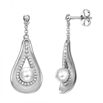 Pierre Cardin Women's Silver Drop Earrings PCER90274A000 #1