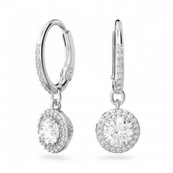 Swarovski® 'Constella' Women's Base Metal Drop Earrings - Silver 5636270