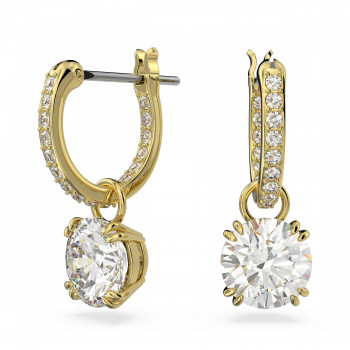 Swarovski® 'Constella' Women's Gold Plated Metal Drop Earrings - Gold 5638802