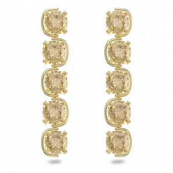 Swarovski® 'Harmonia' Women's Gold Plated Metal Drop Earrings - Gold 5640043
