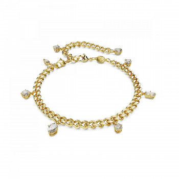 Swarovski® 'Dextera' Women's Gold Plated Metal Bracelet - Gold 5665499