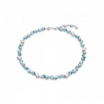 Swarovski® 'Gema' Women's Base Metal Necklace - Silver 5666007