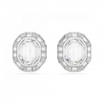 Swarovski® 'Mesmera' Women's Base Metal Clip Earrings - Silver 5669913