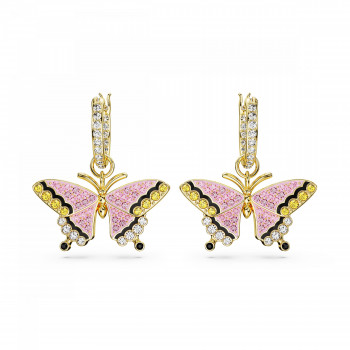 Swarovski® 'Idyllia' Women's Gold Plated Metal Drop Earrings - Gold 5670055