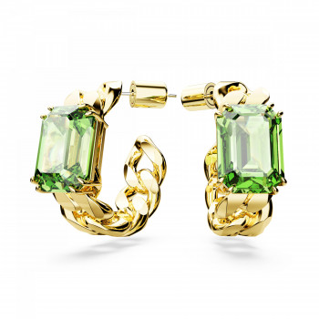 Swarovski® 'Millenia' Women's Gold Plated Metal Hoop Earrings - Gold 5671253