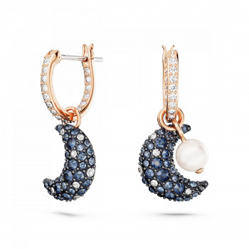 Swarovski® 'Luna' Women's Gold Plated Metal Drop Earrings - Rose 5671569