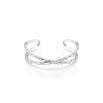 Swarovski® 'Hyperbola' Women's Base Metal Bracelet - Silver 5677626