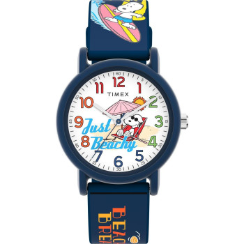 Timex® Analogue 'Peanuts Weekender Color Rush' Child's Watch TW2V78600