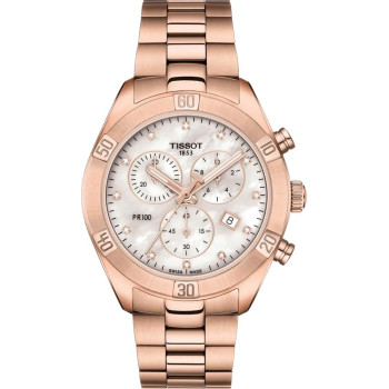 Tissot® Chronograph 'Pr 100' Women's Watch T1019173311600