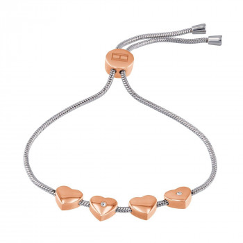 Tommy Hilfiger® Women's Stainless Steel Bracelet - Silver/Rosegold 2780122 #1