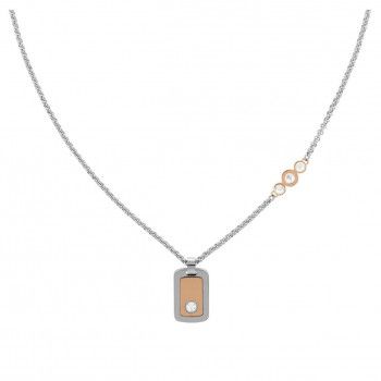 Tommy Hilfiger® Women's Stainless Steel Chain with Pendant - Silver/Rosegold 2780577 #1