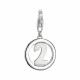 Esprit® 'Two' Women's Sterling Silver Charm - Silver ESCH91006A000