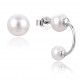 Gena.paris® 'Asymmetric' Women's Sterling Silver Stud Earrings - Silver GBO1533-W