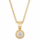 Orphelia® 'Rosalind' Women's Yellow gold 18C Chain with Pendant - Gold KD-2031/1