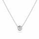 Orphelia® 'Alexandria' Women's Whitegold 18C Chain with Pendant - Silver KD-2035