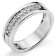 Orphelia® Women's Whitegold 18C Ring - Silver RD-3253