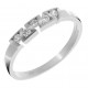 Orphelia® Women's Whitegold 18C Ring - Silver RD-33214/1