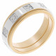 Orphelia® Women's Two-Tone 18C Ring - Silver/Gold RD-33402