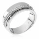 Orphelia® Women's Whitegold 18C Ring - Silver RD-3374