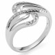 Orphelia® Women's Whitegold 18C Ring - Silver RD-3375