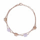 'Joelle' Women's Sterling Silver Bracelet - Rose ZA-7432