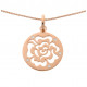 Orphelia® 'Fiore' Women's Sterling Silver Chain with Pendant - Rose ZH-7079/1